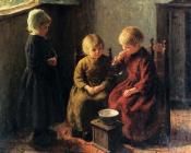 爱德华 亨利 波特哈斯特 : Bernard Blowing Bubbles